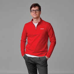 Men's Half Zip Long Sleeve Shirt
